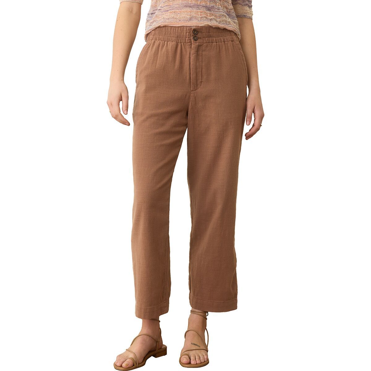 Image of Marine Layer Elle Midweight Pull On Pant - Women's Chocolate Malt, XL