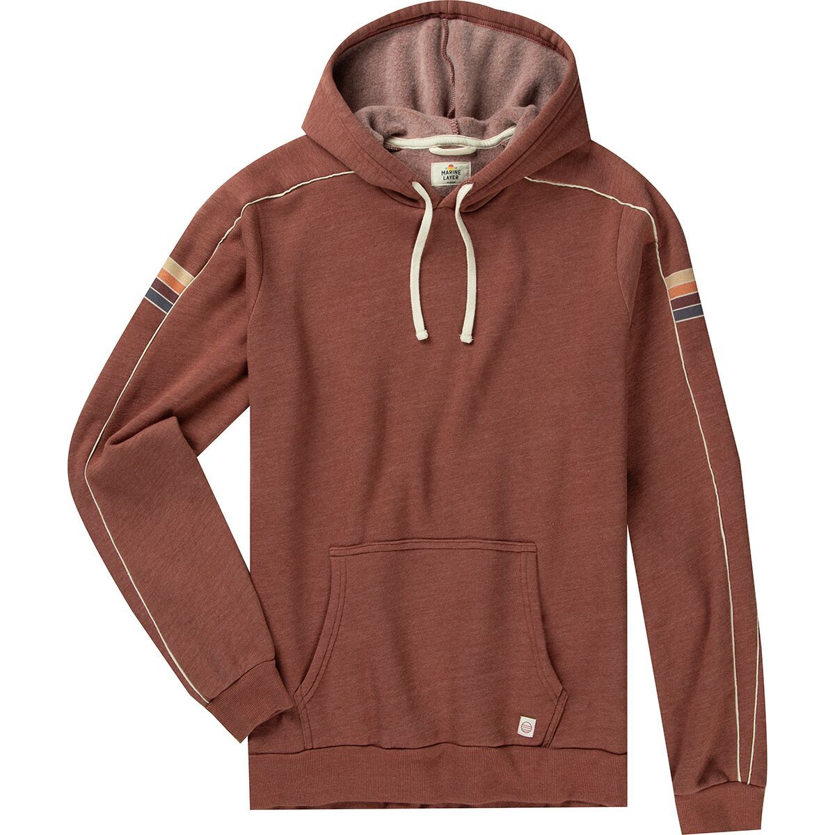Image of Marine Layer Varsity Pullover Hoodie - Men's Marsala, S