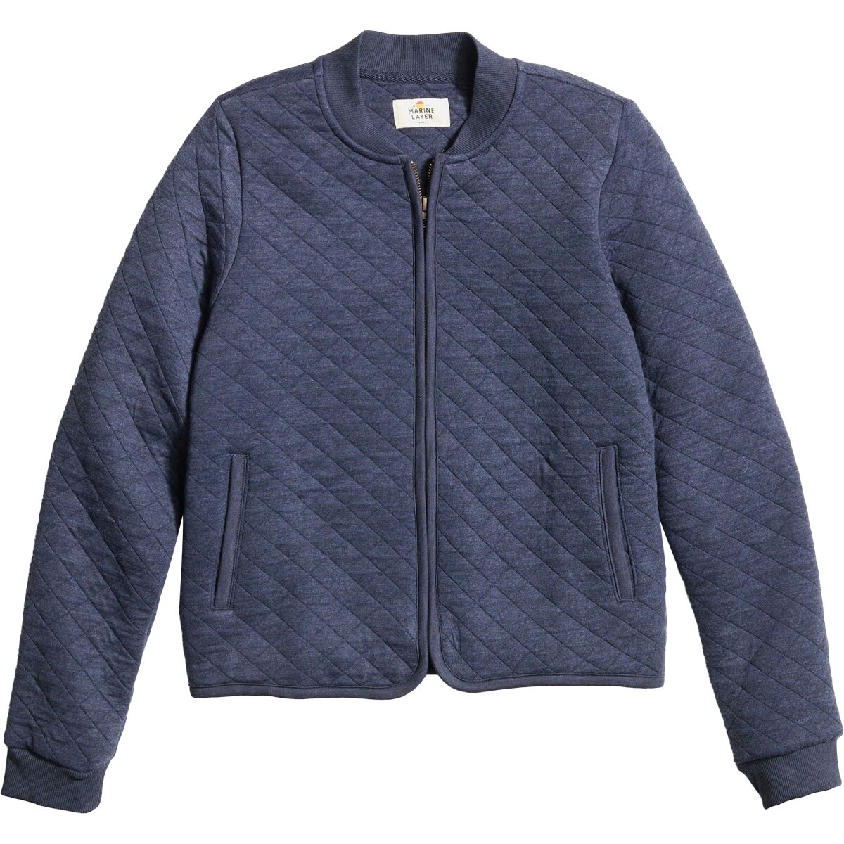 Image of Marine Layer Corbet Bomber Jacket - Women's Navy, L