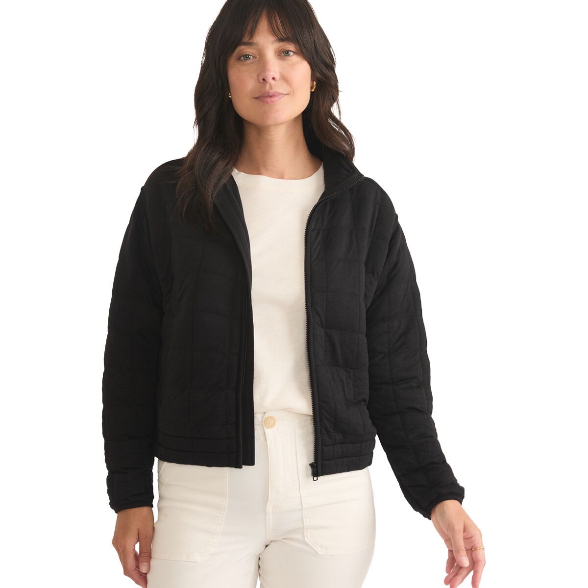 Image of Marine Layer Corbet Quilted Jacket - Women's Black, XL