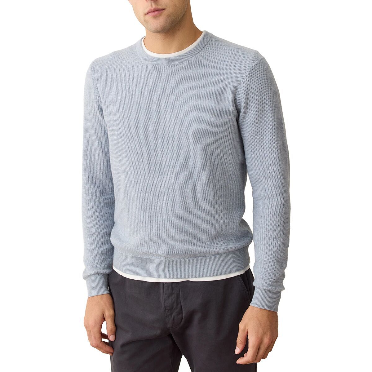 Image of Marine Layer Sweater T-Shirt - Men's Misty Heather, XXL