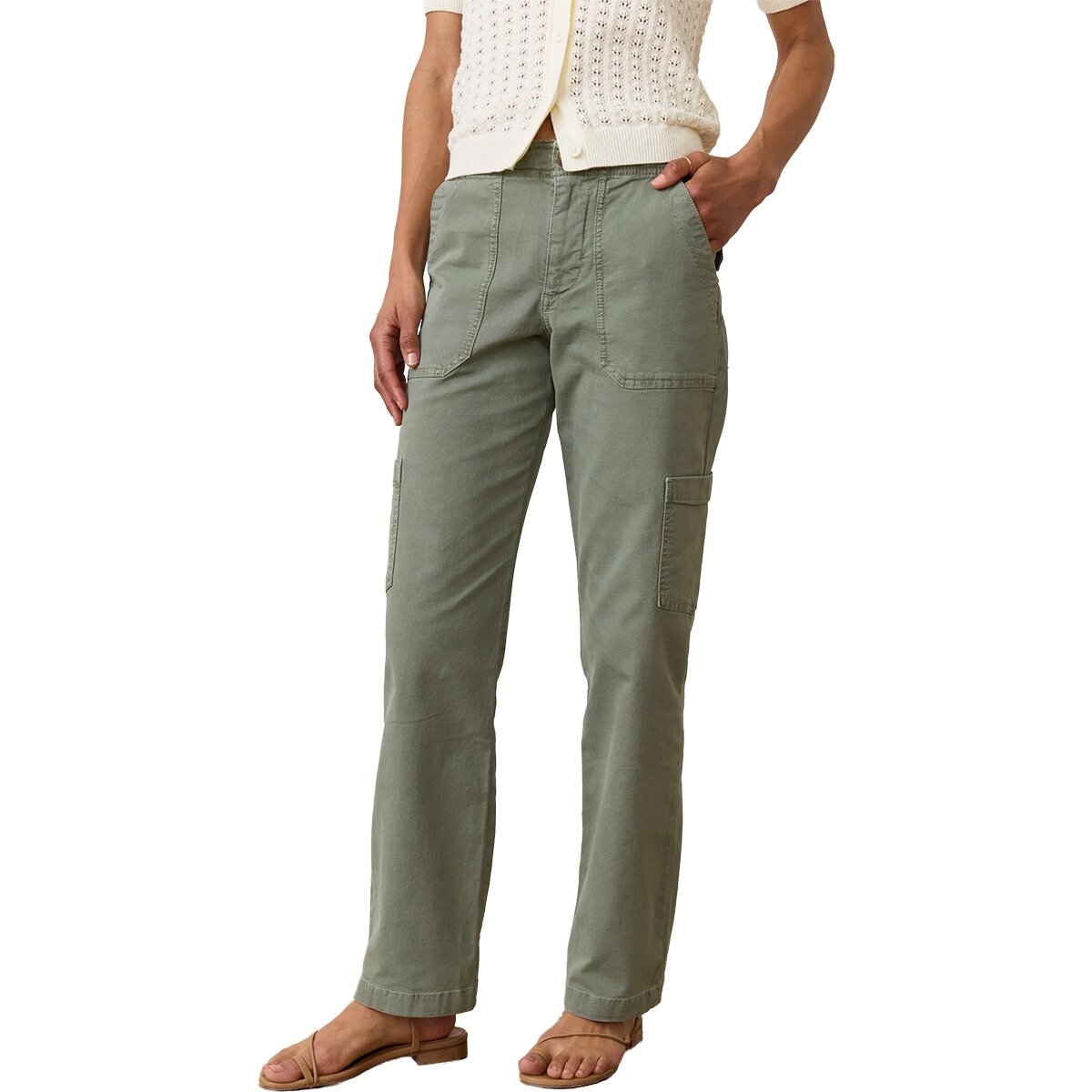 Marine Layer Marine Layer Aria Straight Leg Utility Pant - Women's Vintage Olive, 6