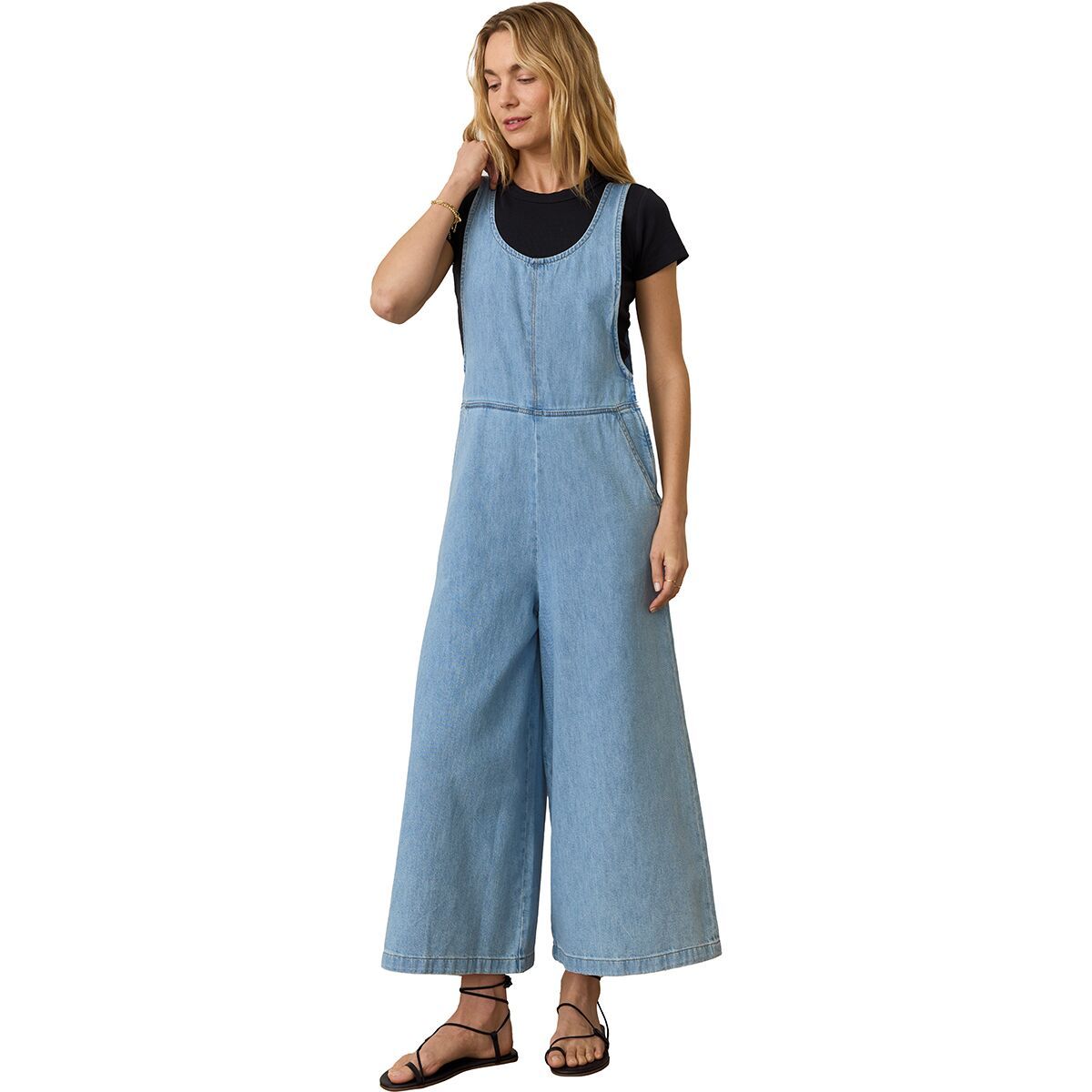 Image of Marine Layer Denim Overalls - Women's Light Wash, S