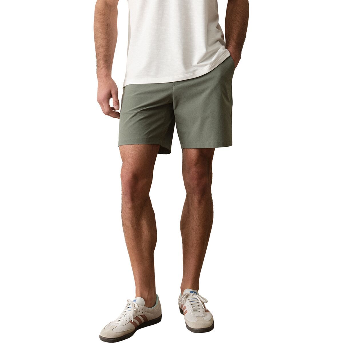 Image of Marine Layer Hybrid 7in Short - Men's Laurel Wreath, 36