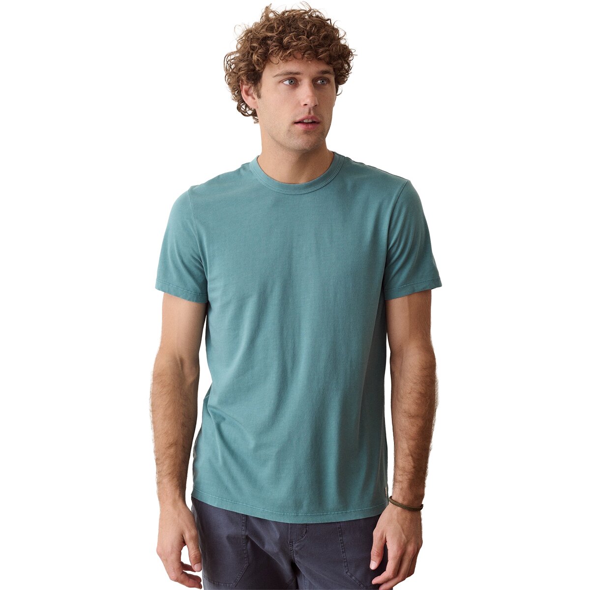 Image of Marine Layer Signature Sea Change Crew T-Shirt - Men's Hydro, XL