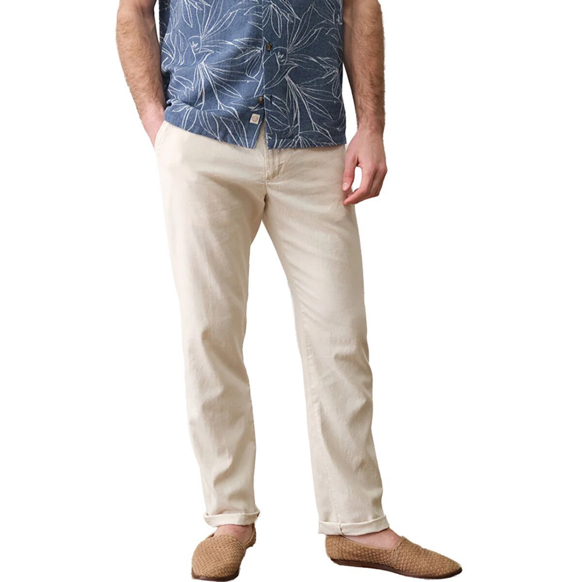 Image of Marine Layer Saturday Hemp Chino Pant - Men's Natural, S-32