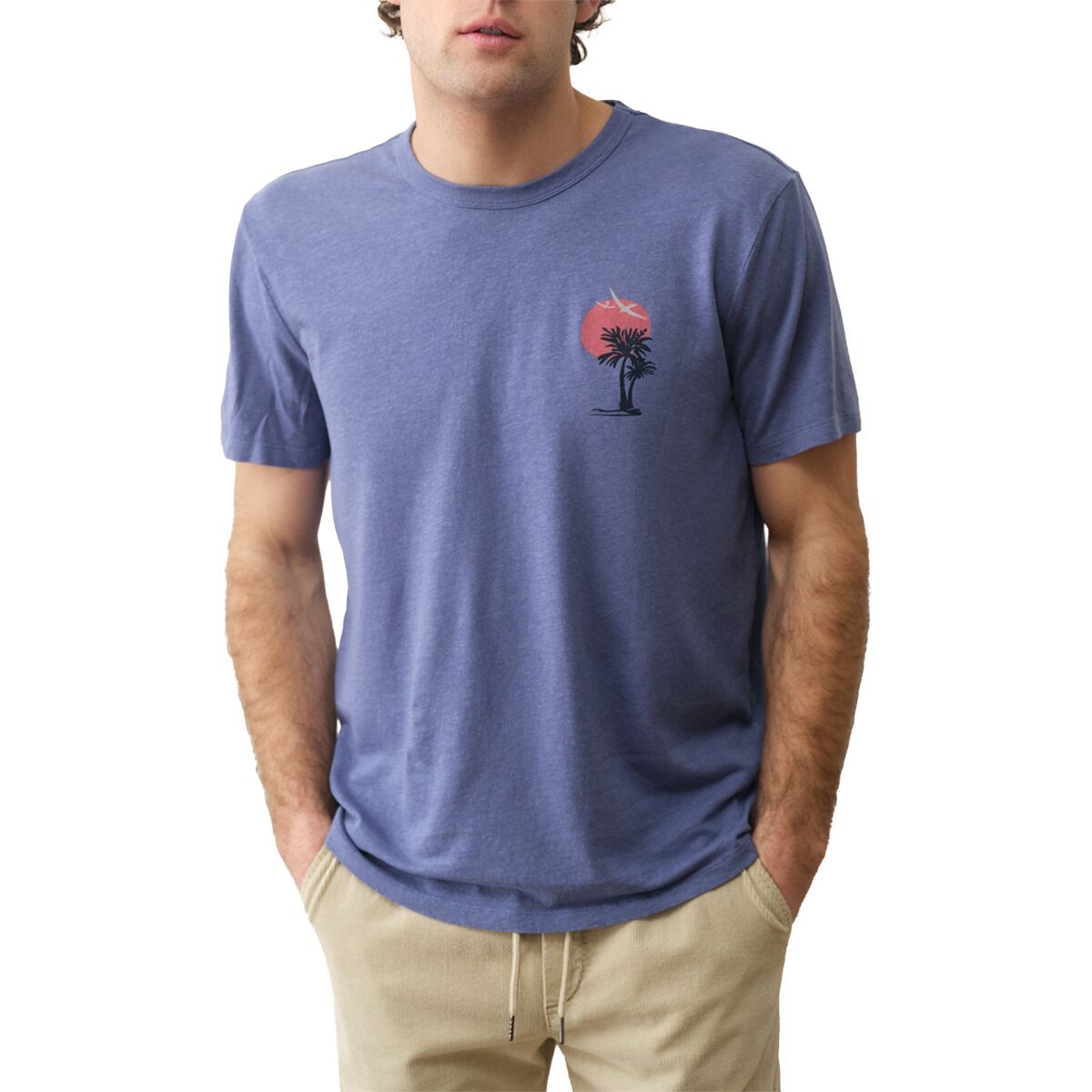 Image of Marine Layer Relaxed Hemp Graphic T-Shirt - Men's Coastal Fjord, XXL