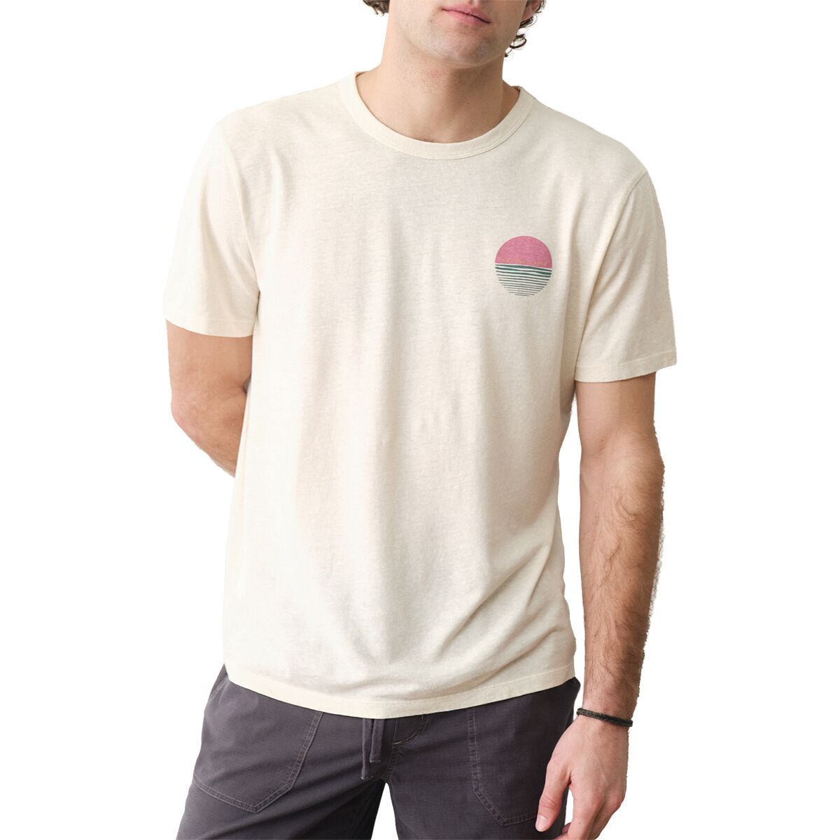 Image of Marine Layer Relaxed Hemp Graphic T-Shirt - Men's Whitecap, XL