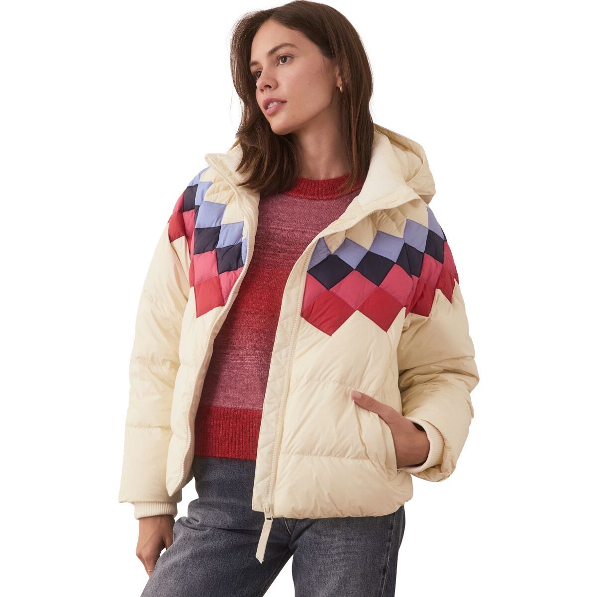 Image of Marine Layer Archive Sierra Puffer Jacket - Women's Antique White, S