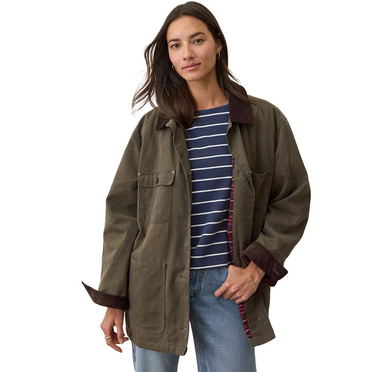 Image of Marine Layer Barn Jacket - Women's Olive, S