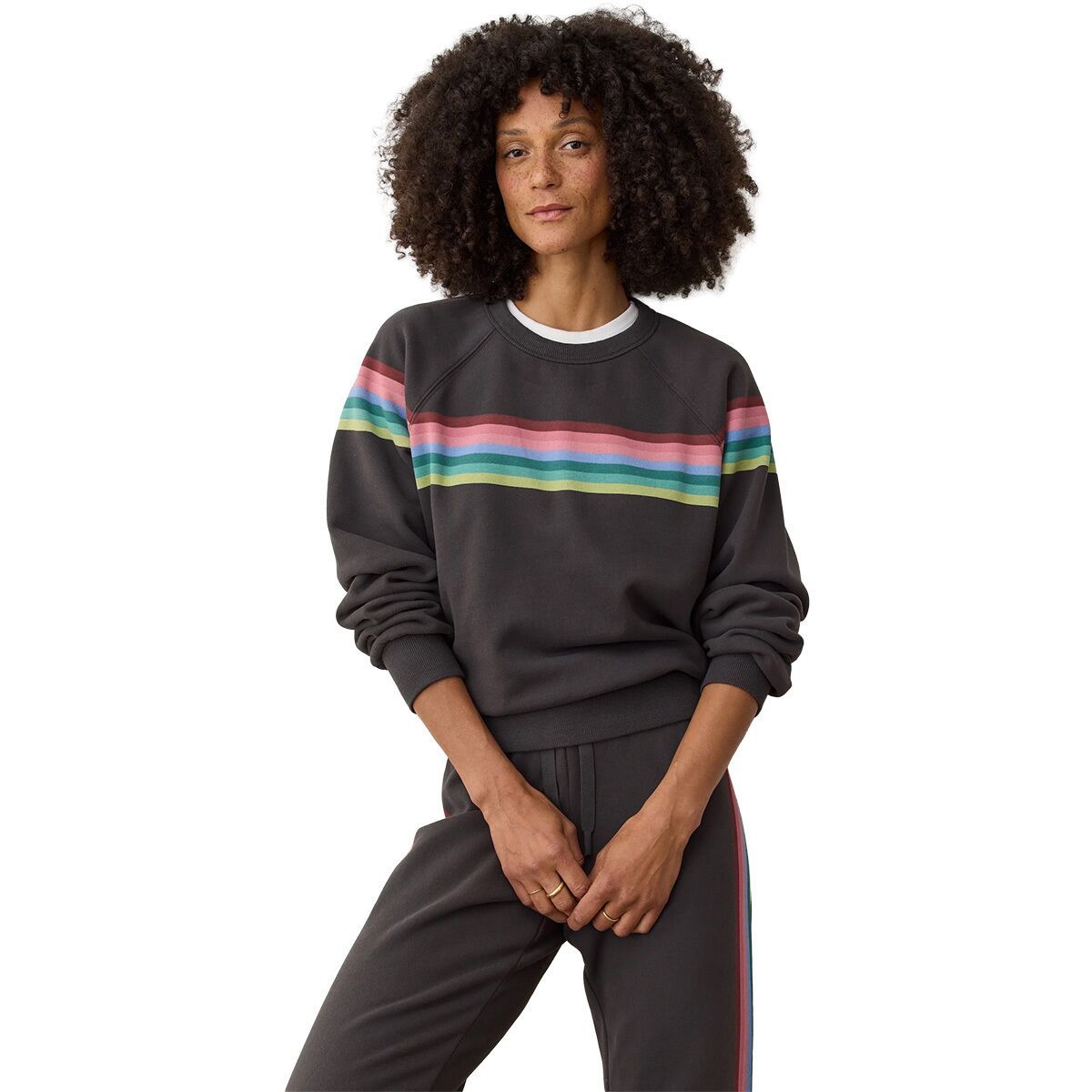 Image of Marine Layer Cloud 9 Anytime S2S Sweatshirt - Women's Faded Black, L