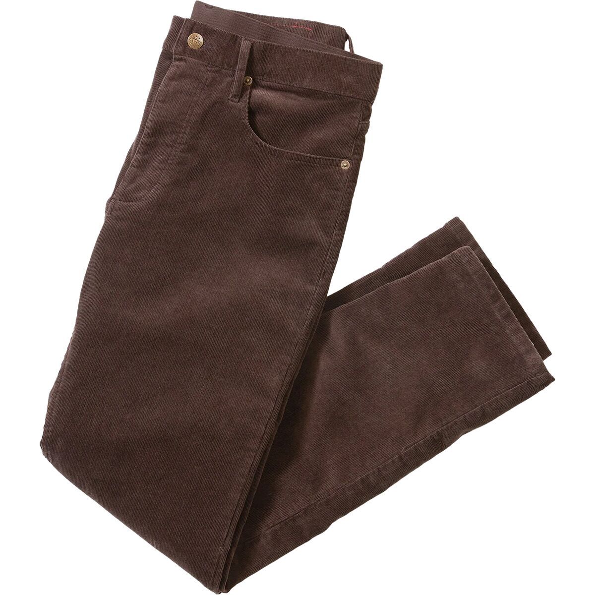 Image of Marine Layer 5 Pocket Corduroy Pant - Athletic Fit - Men's Dark Brown, 36x32