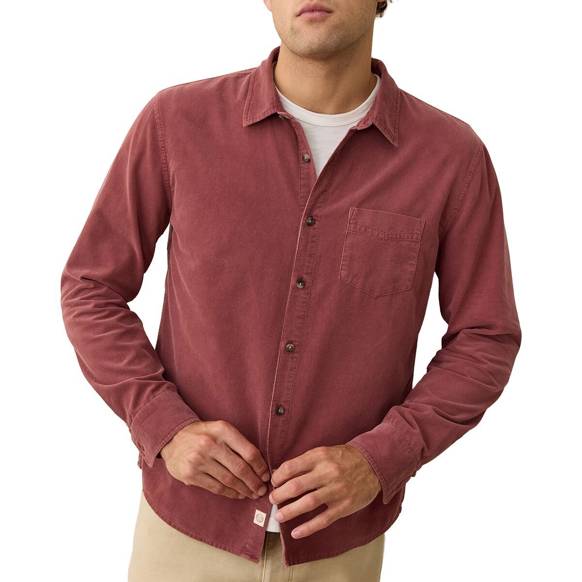 Image of Marine Layer Lightweight Corduroy Shirt - Men's Auburn, M