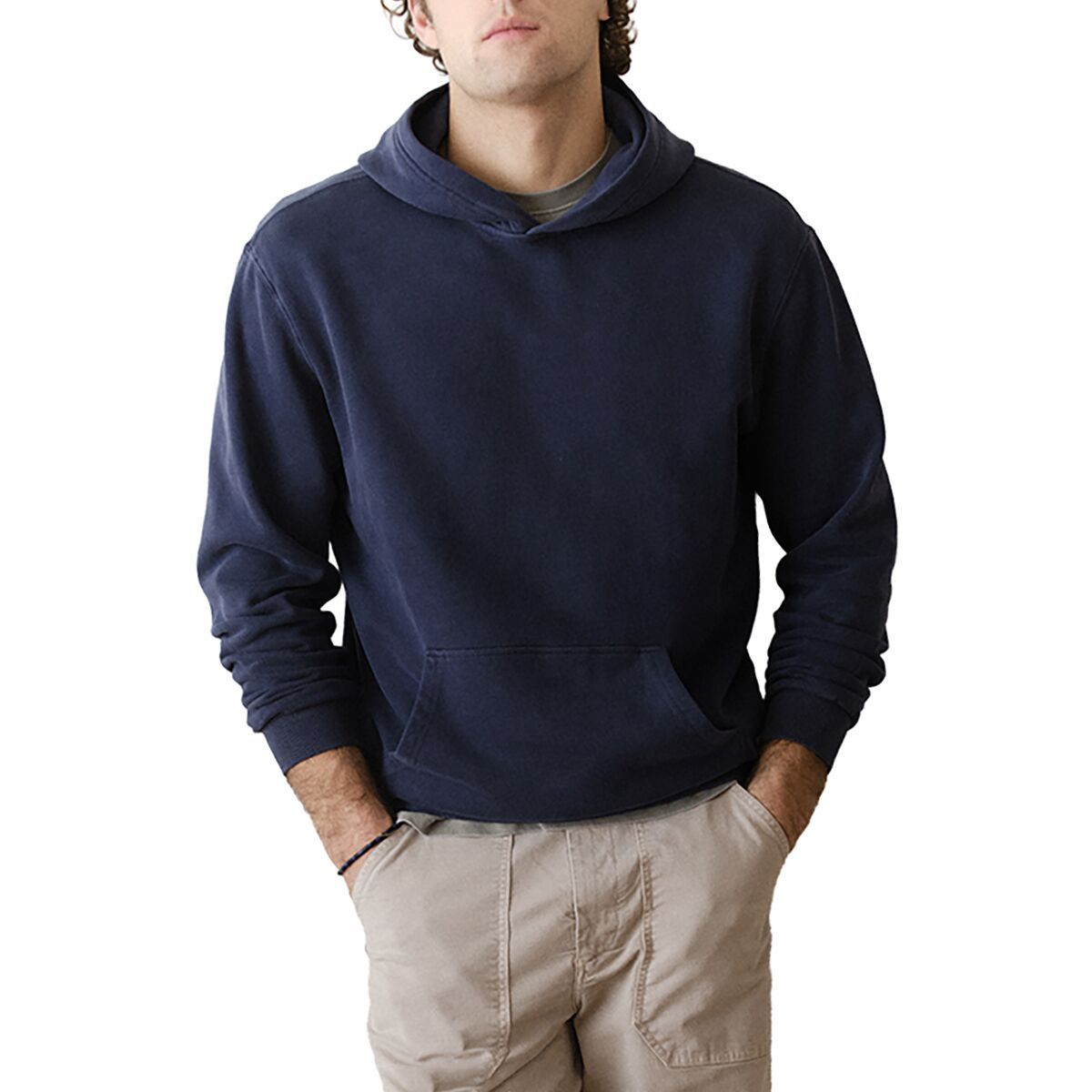 Image of Marine Layer Relaxed Cloud 9 Fleece Hoodie - Men's Mood Indigo, L