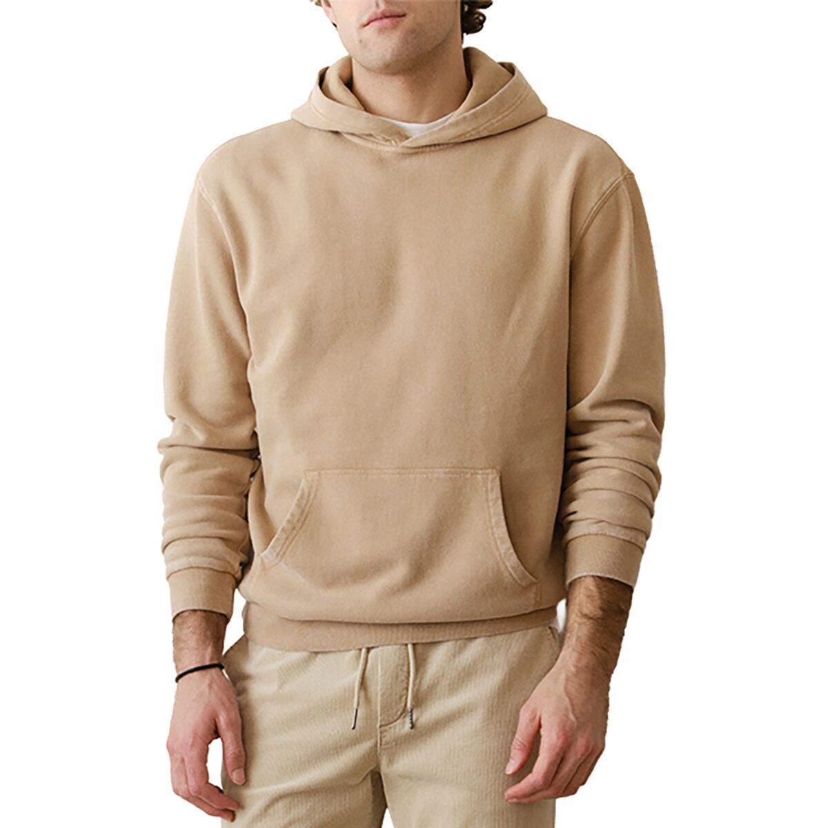 Image of Marine Layer Relaxed Cloud 9 Fleece Hoodie - Men's Warm Sand, XL