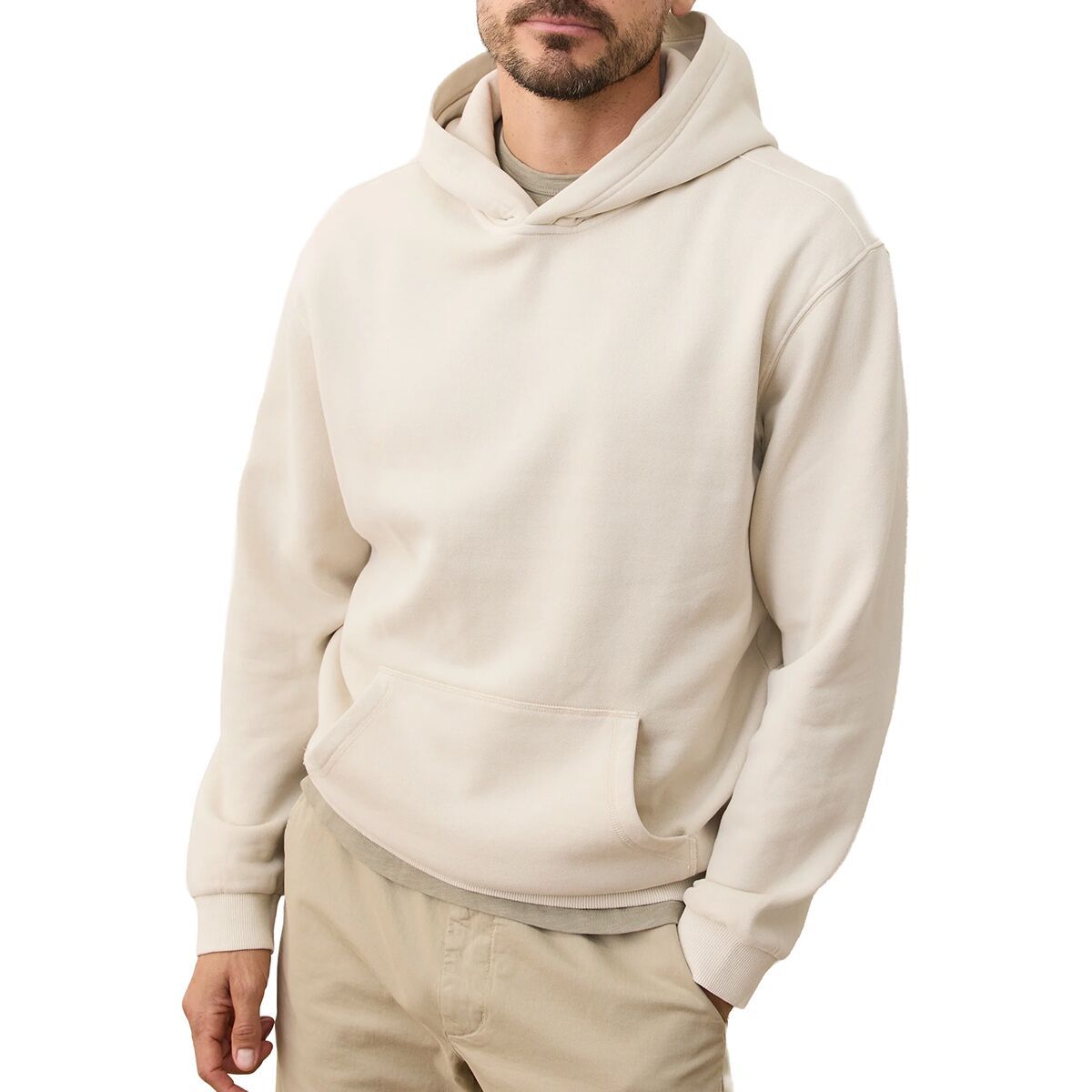 Marine Layer Relaxed Cloud 9 Fleece Hoodie - Men's Whitecap, L