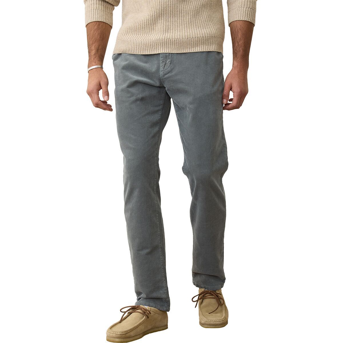 Image of Marine Layer Saturday Moleskin Chino - Slim Straight Pant - Men's Balsam Green, M-32