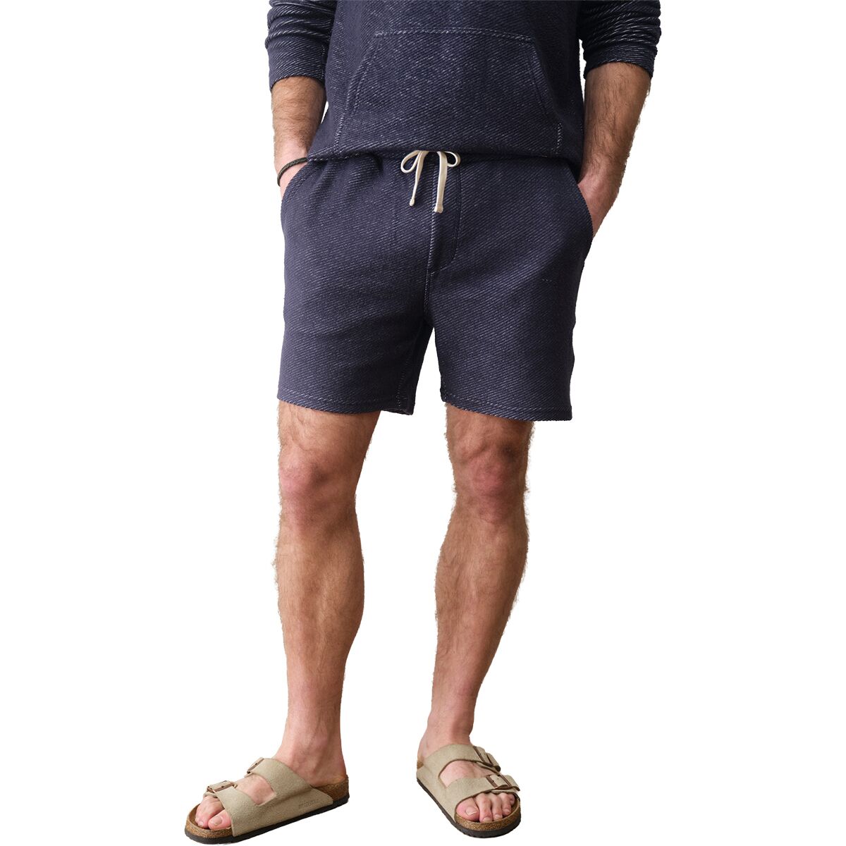 Image of Marine Layer Portola Beach 6in Short - Men's Navy/White, S