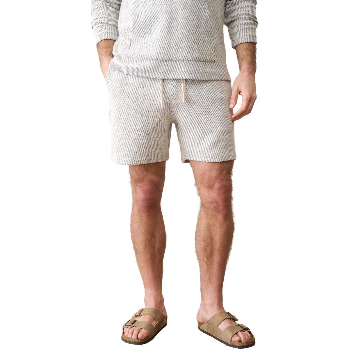Marine Layer Marine Layer Portola Beach 6in Short - Men's White/Navy, XL
