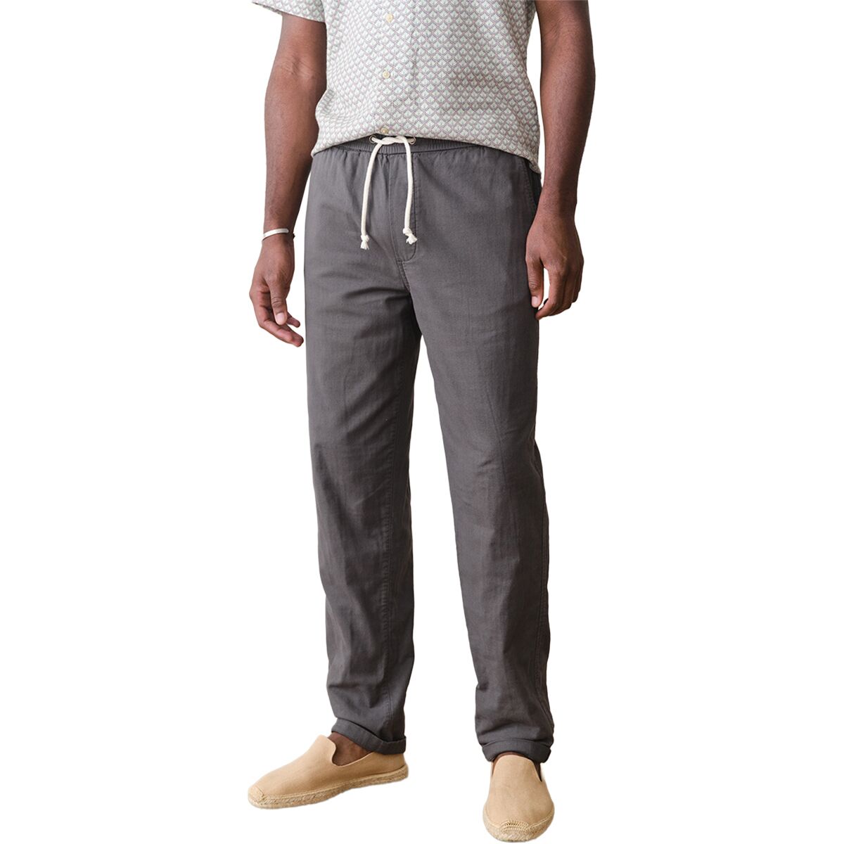 Image of Marine Layer Saturday Stretch Beach Athletic Fit Pant - Men's Faded Black, M