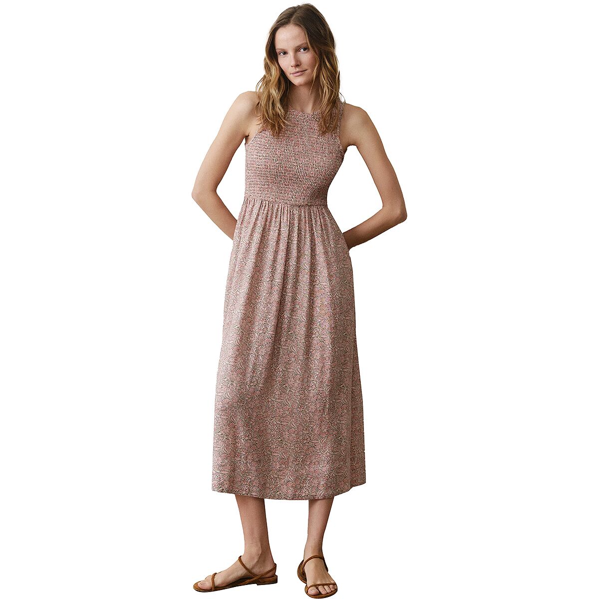 Image of Marine Layer Darcy Smocked Maxi Dress - Women's Multi Floral, S