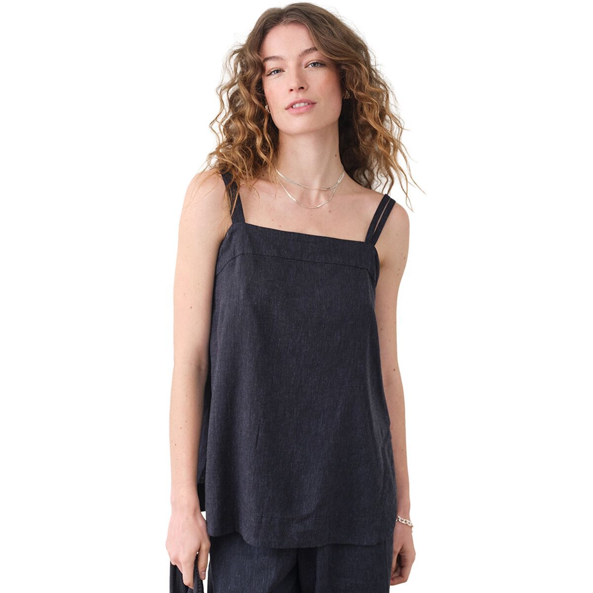 Image of Marine Layer Hemp Set Top - Women's India Ink, M