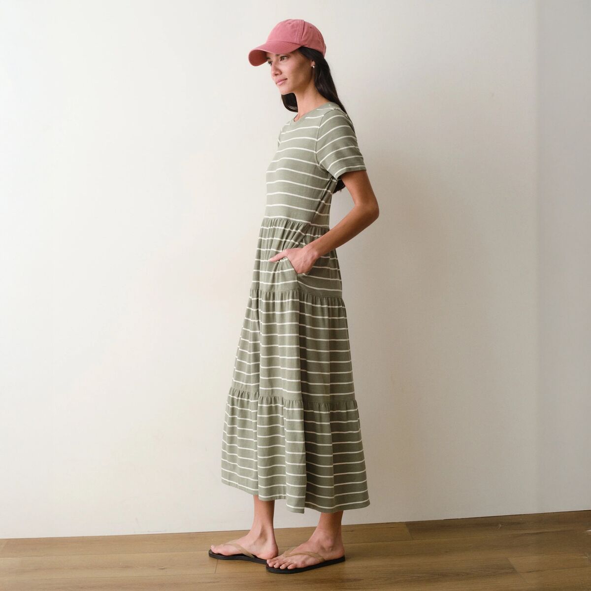 marine layer vintage slub midi dress Marine Layer Vintage Slub Midi Dress