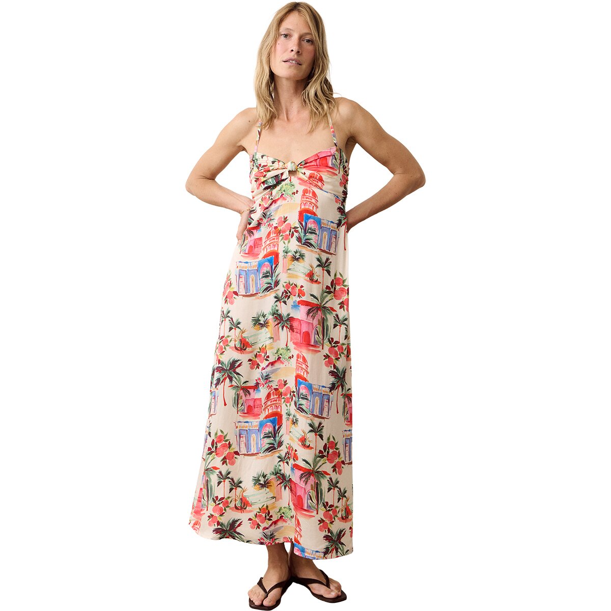 Marine Layer Marine Layer Paloma Maxi Dress - Women's Fruit City, XL