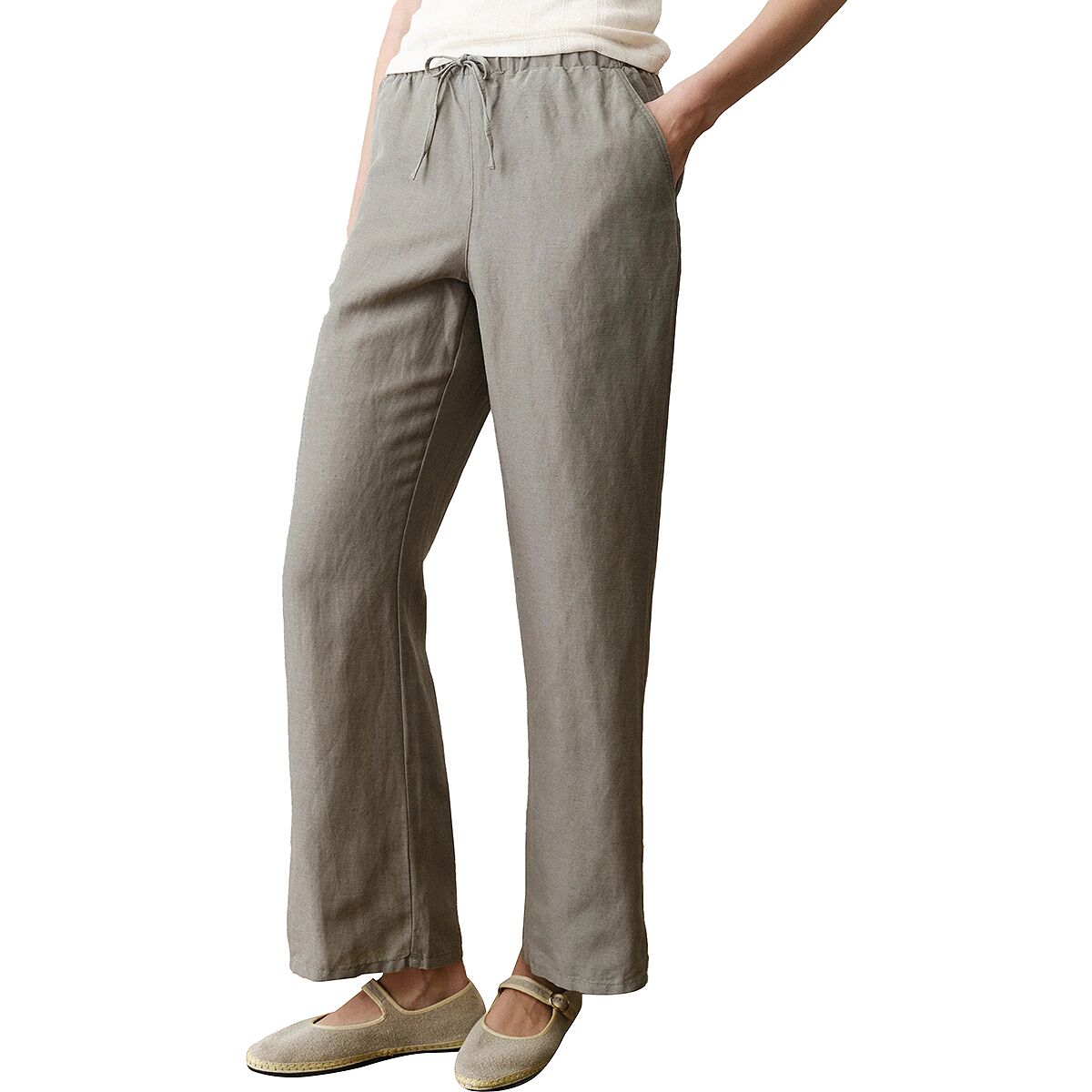 Image of Marine Layer Linen Drawstring Pant - Women's Sea Spray, S