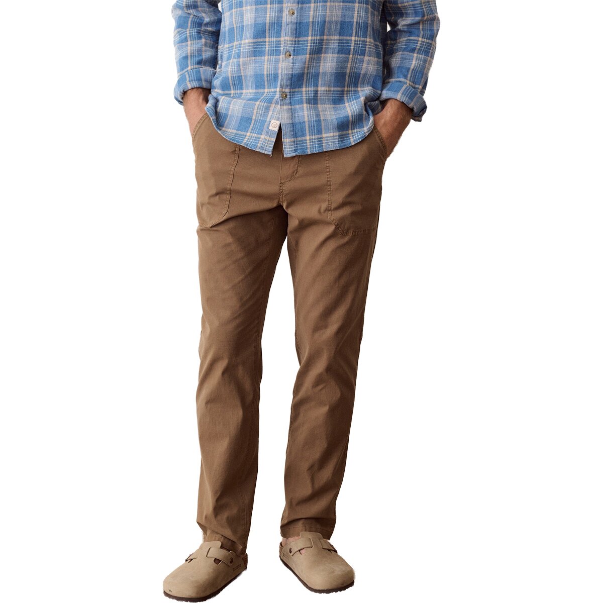 Image of Marine Layer Saturday Ripstop Utility Pant - Straight Fit - Men's Tobacco, S-32