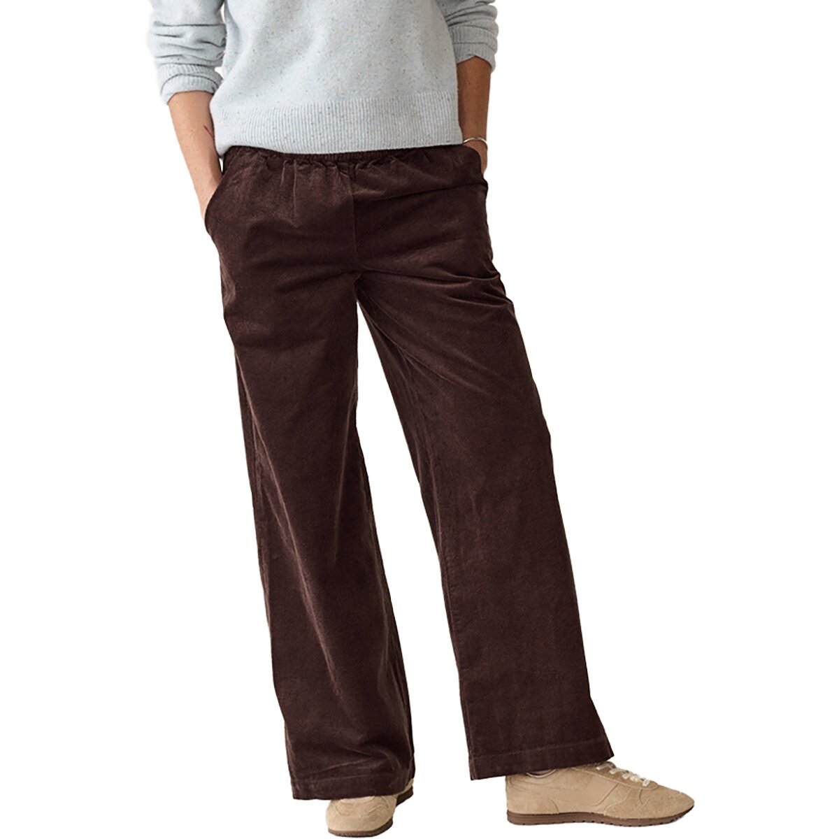 Marine Layer Allison Corduroy Trouser - Women's Dark Chocolate, XL