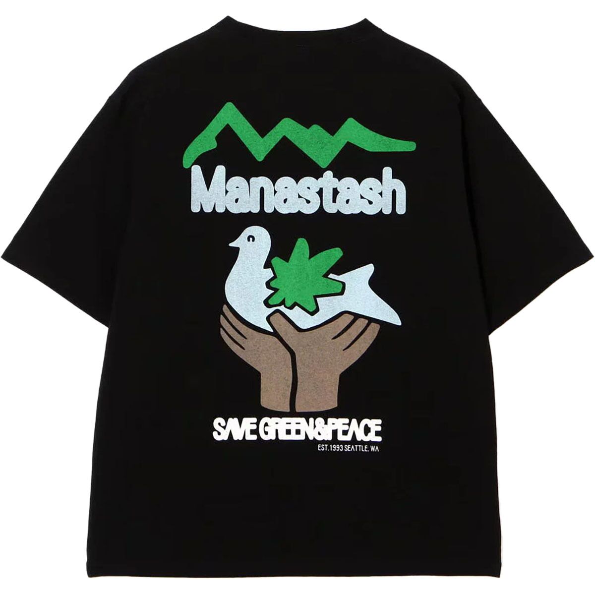 Image of Manastash Citee Pigeon T-Shirt - Men's Black, S
