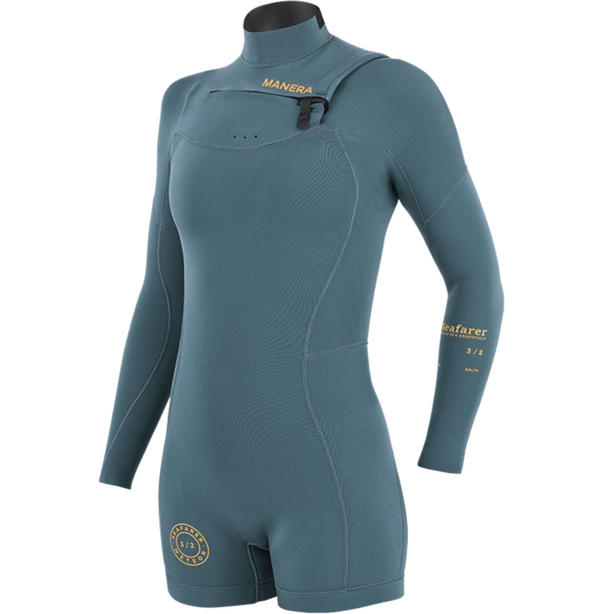 Manera Manera Seafarer Hybrid FZ 3/2mm Wetsuit - Women's Pewter, L