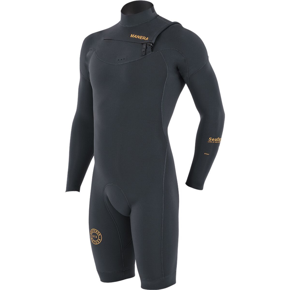 Image of Manera Seafarer Shorty Hybrid FZ 3/2mm Wetsuit - Men's Anthracite, ST