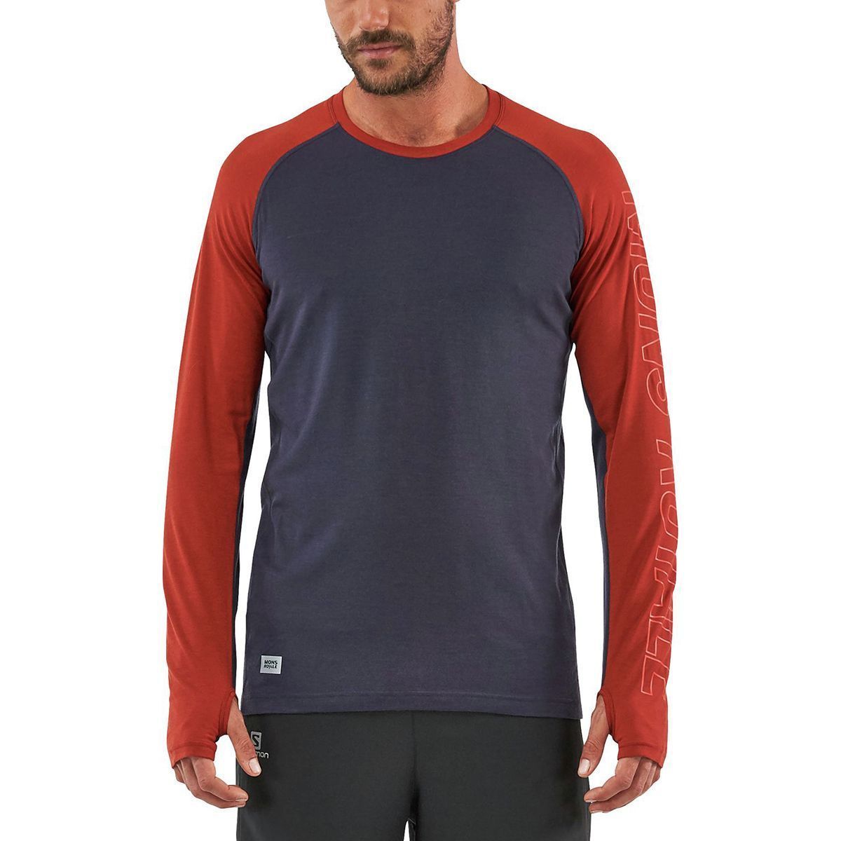 Mons Royale Temple Tech Long-Sleeve Shirt - Men's Clay/9 Iron, XL