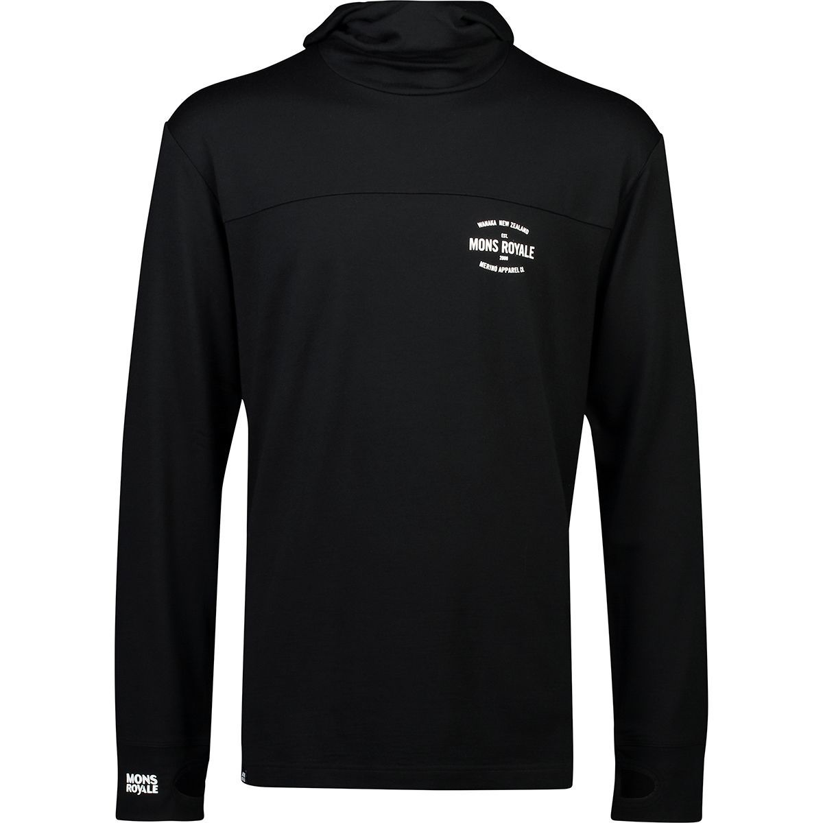 Mons Royale Yotei Powder Hoodie - Men's Black, XL