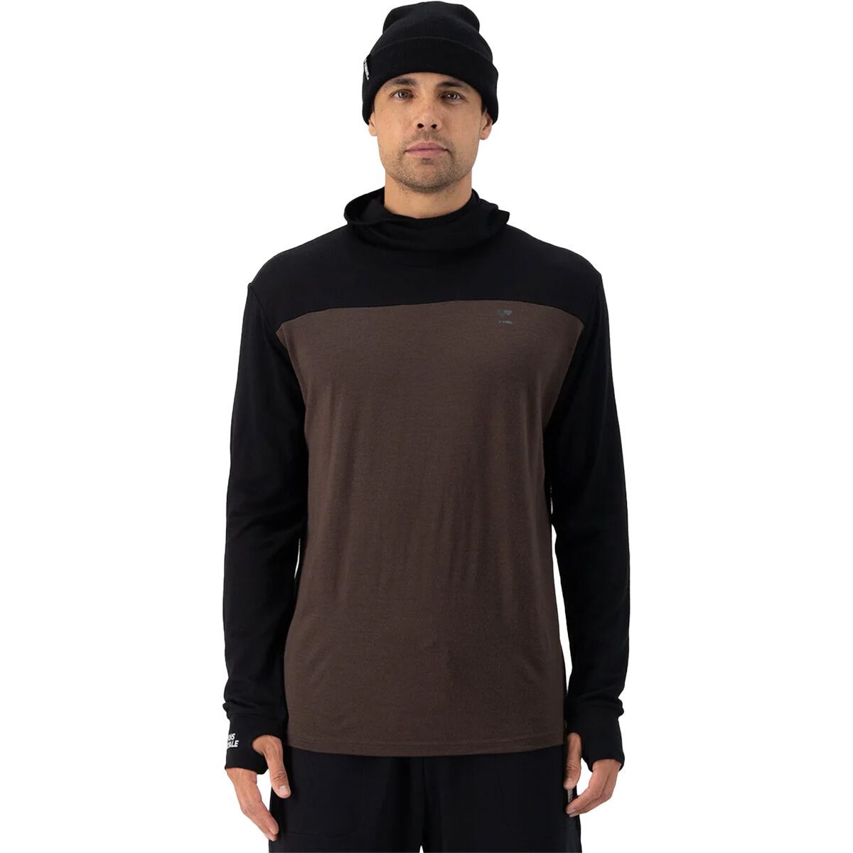 Image of Mons Royale Yotei Powder Hoodie - Men's Cedar/Black, S