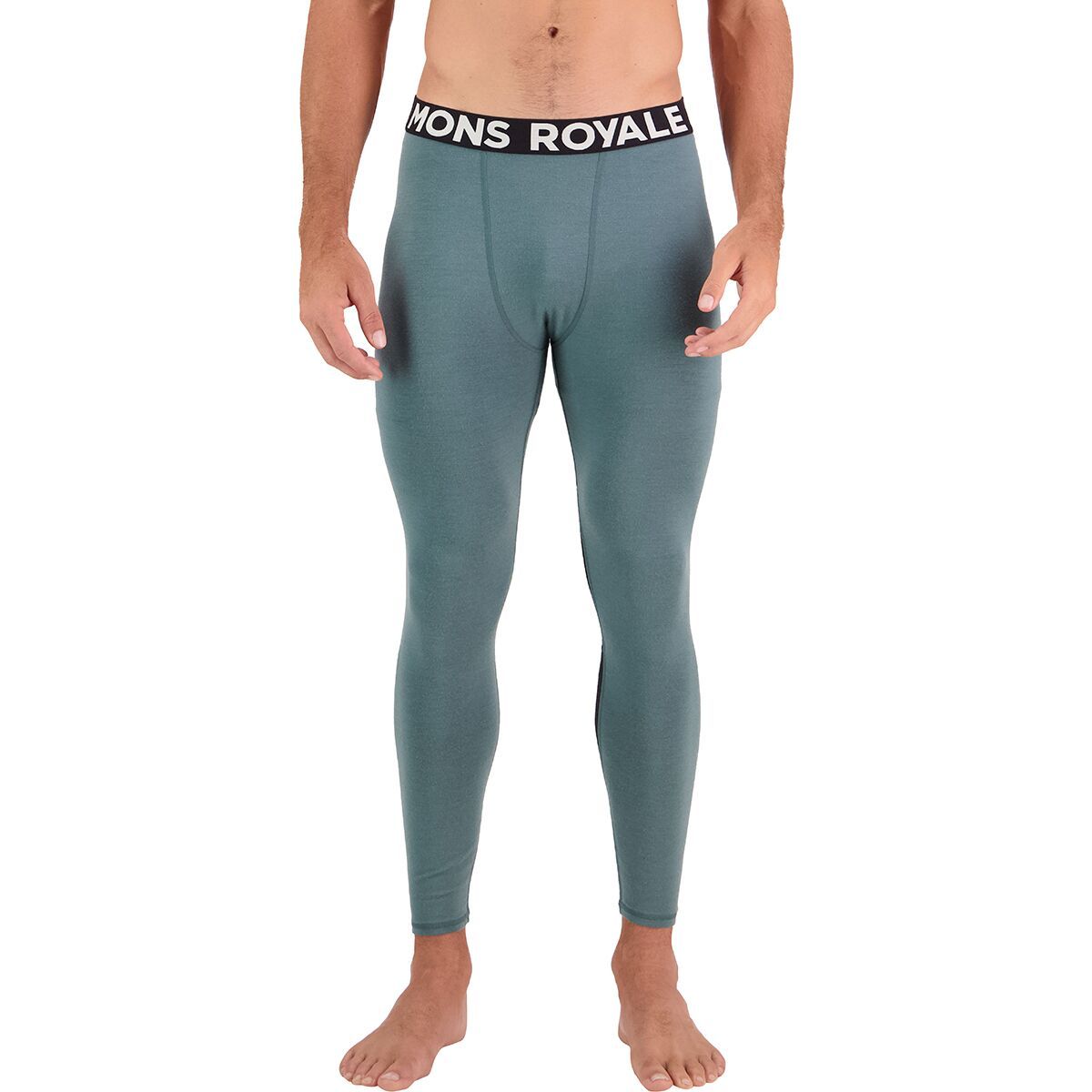 Mons Royale Olympus 3.0 Legging - Men's Burnt Sage/Black, XL