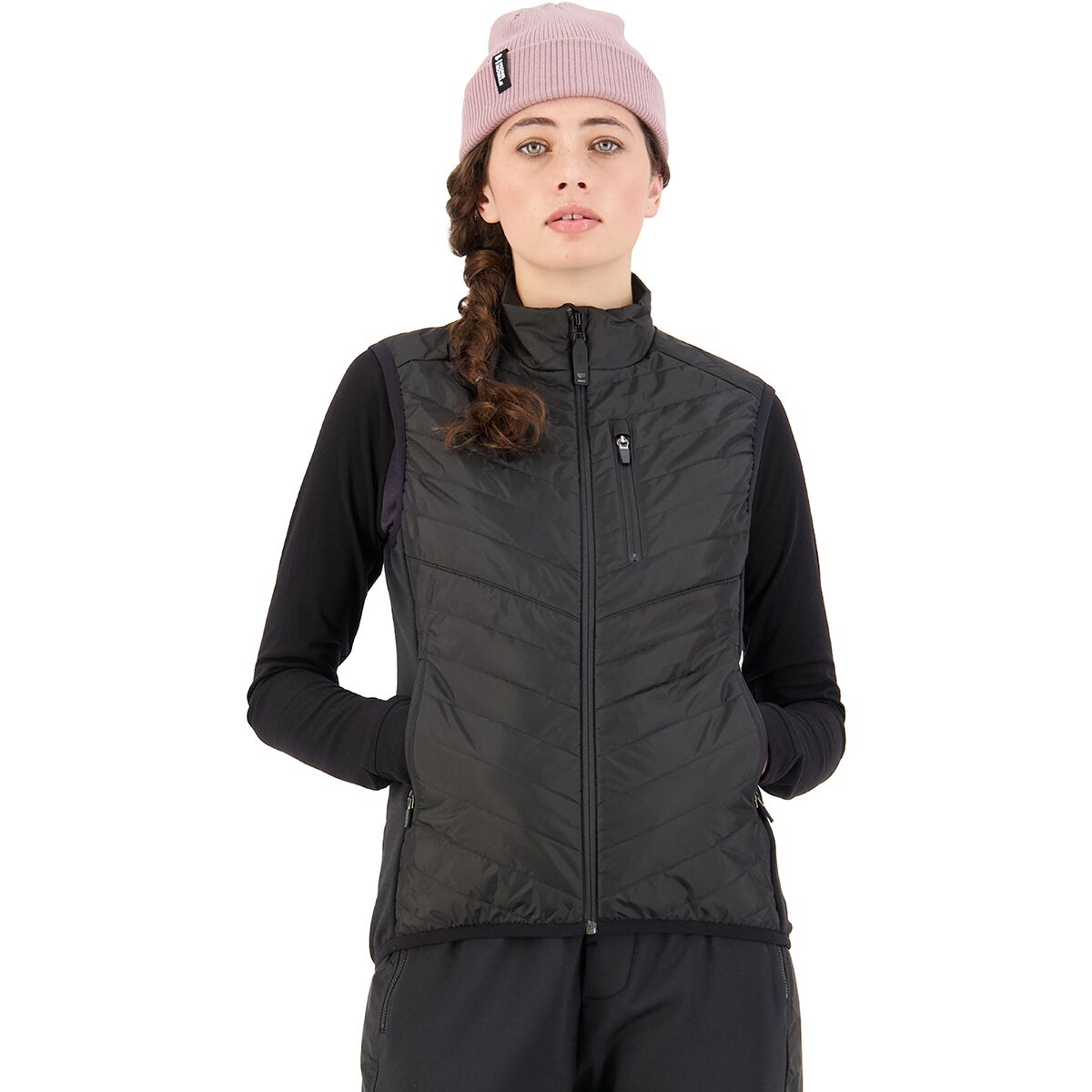 Image of Mons Royale Neve Merino Insulated Vest - Women's Black II, M