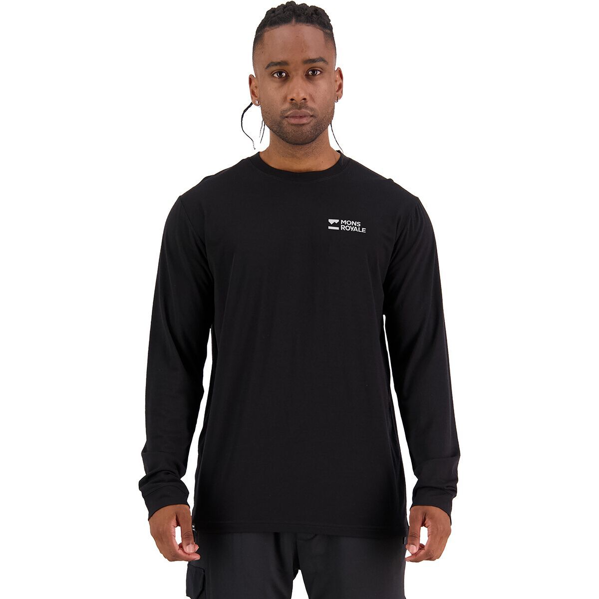 Mons Royale Icon Long-Sleeve Top - Men's Black3, XXL