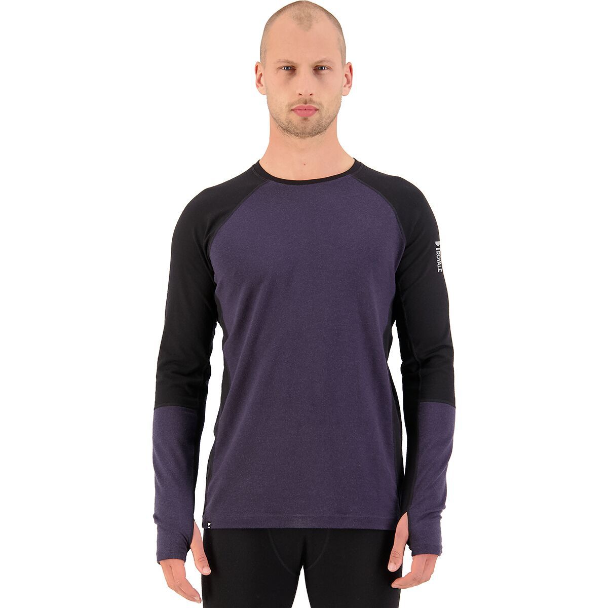 Mons Royale Olympus 3.0 Long-Sleeve Top - Men's Black/9 Iron II, S