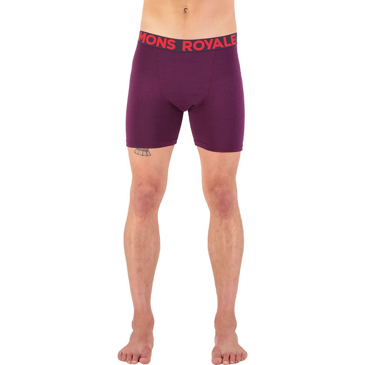 Mons Royale Hold 'Em Boxer Brief - Men's Wine, XL