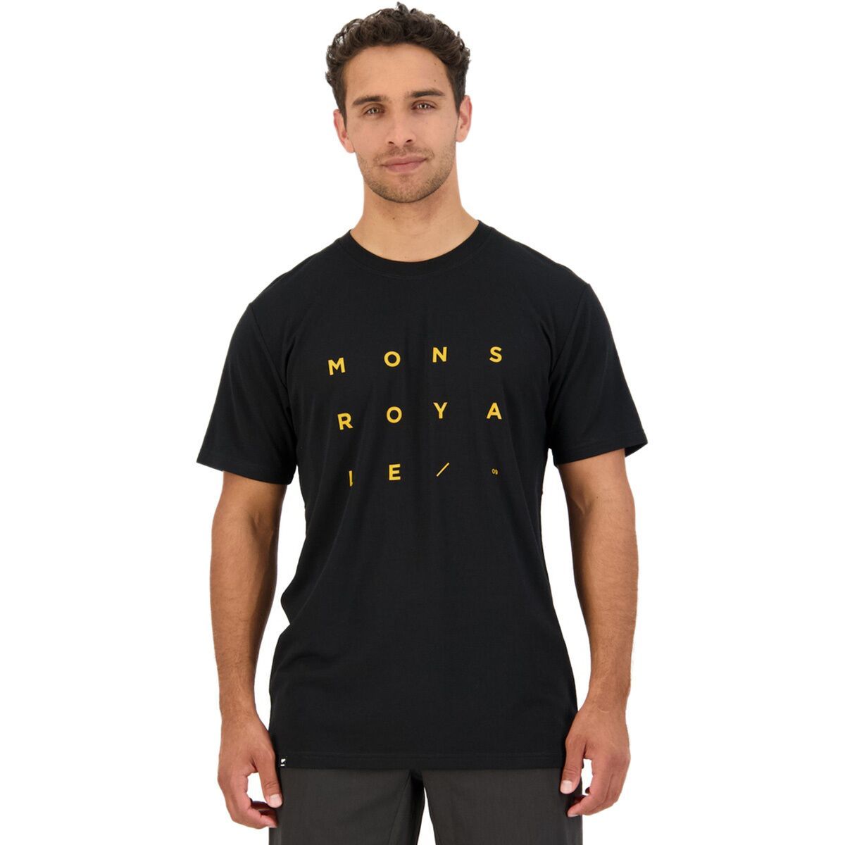 Mons Royale Icon T-Shirt - Men's Black/Yellow, L