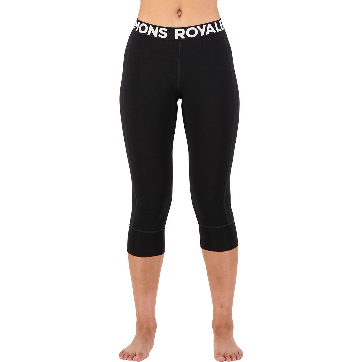 Mons Royale Cascade Merino Flex 200 3/4 Legging - Women's Black, XXL