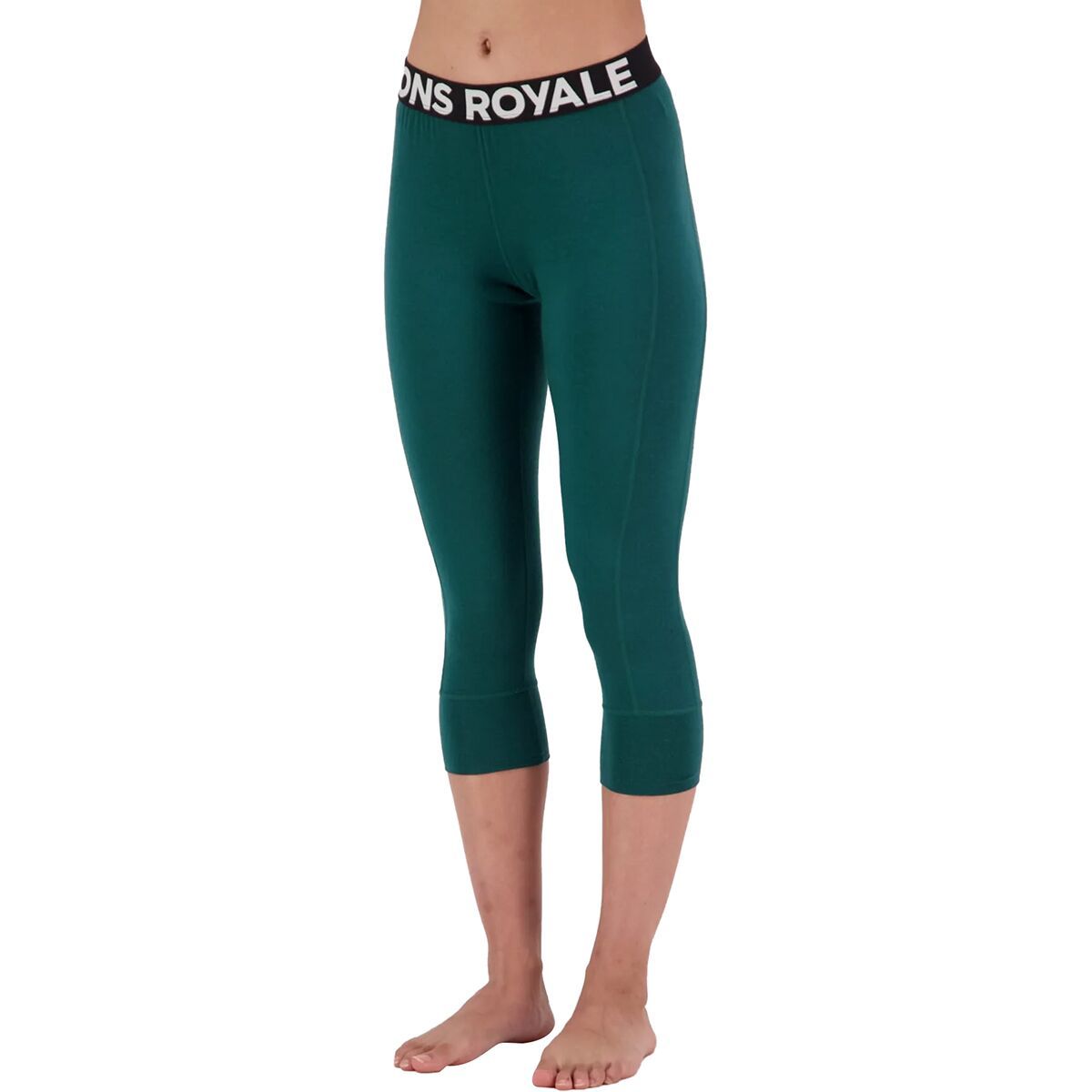 Mons Royale Cascade Merino Flex 200 3/4 Legging - Women's Evergreen, XS