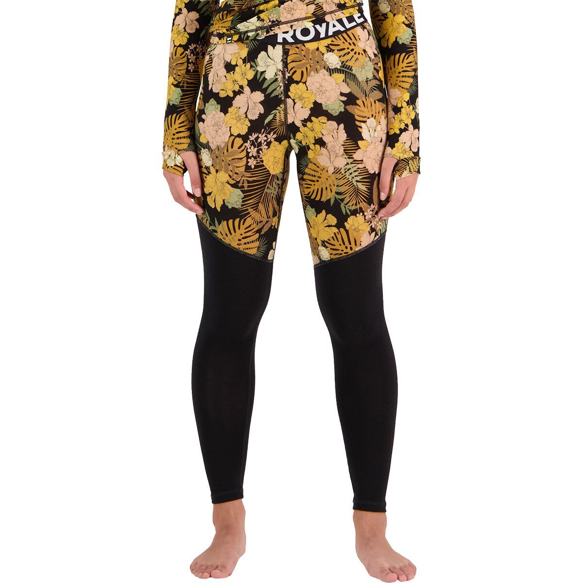 Mons Royale Cascade Merino Flex 200 Legging - Women's Floral Camo, XL