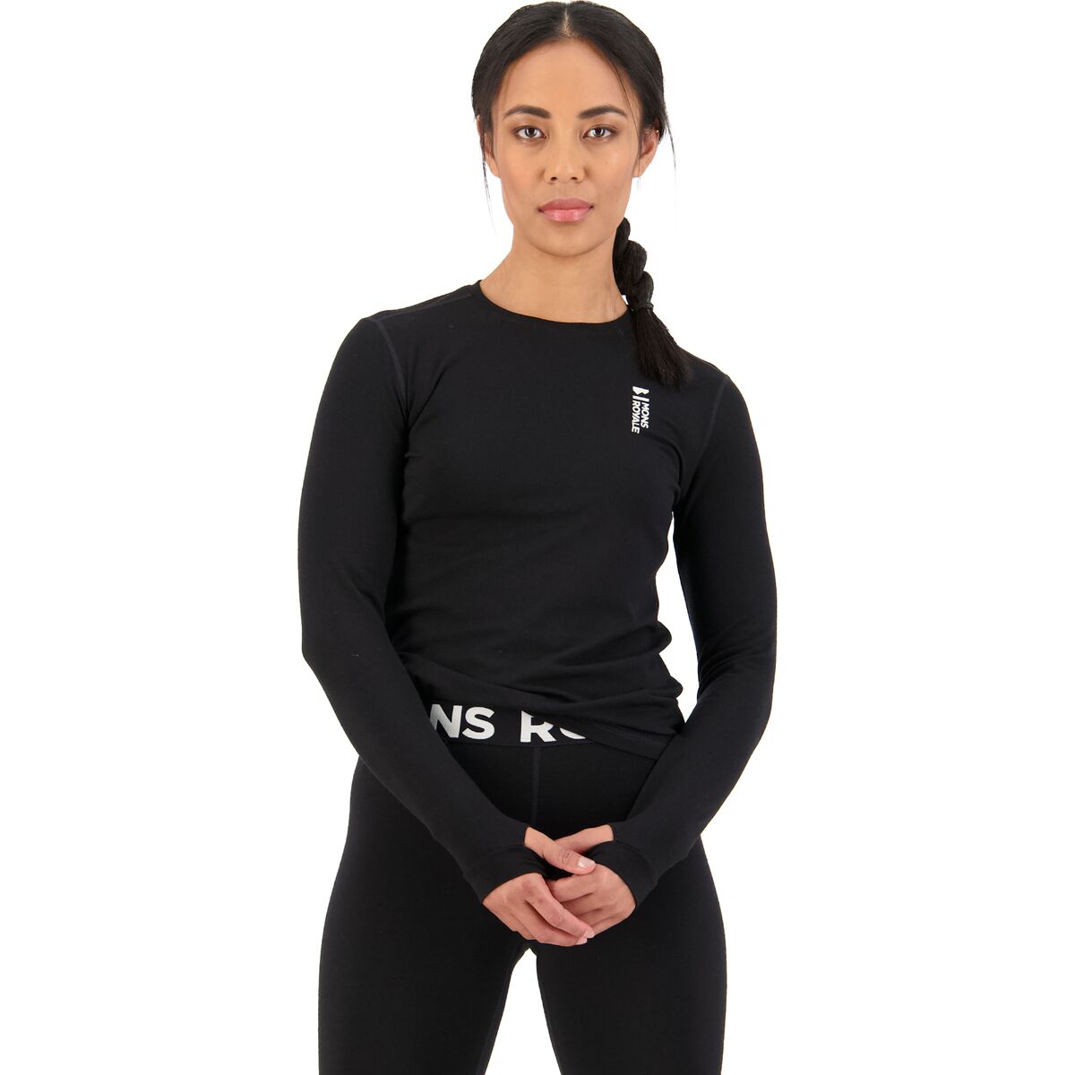 Mons Royale Mons Royale Cascade Merino Flex 200 Long-Sleeve Top - Women's Black, XL