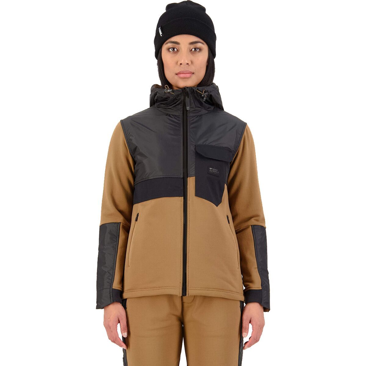 Mons Royale Decade Mid Fleece Hoodie - Women's Toffee, XS