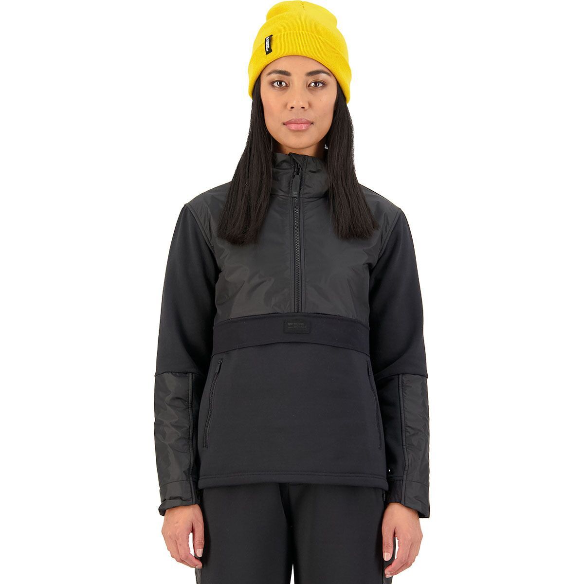 Mons Royale Decade Mid Fleece Pullover - Women's Black(2022), XS