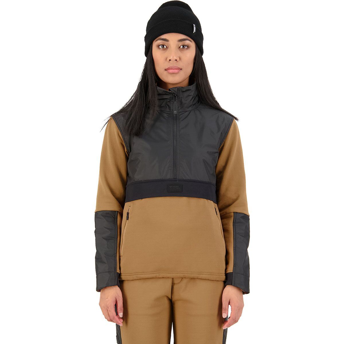 Mons Royale Decade Mid Fleece Pullover - Women's Toffee, S